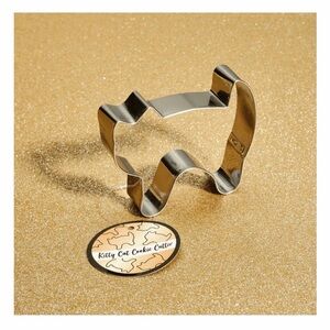 Cat Lady Box Fat Cat Metal Cookie Cutter NWT